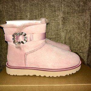 UGG Mini w/ Swarovski Crystal Side Brooch Boots